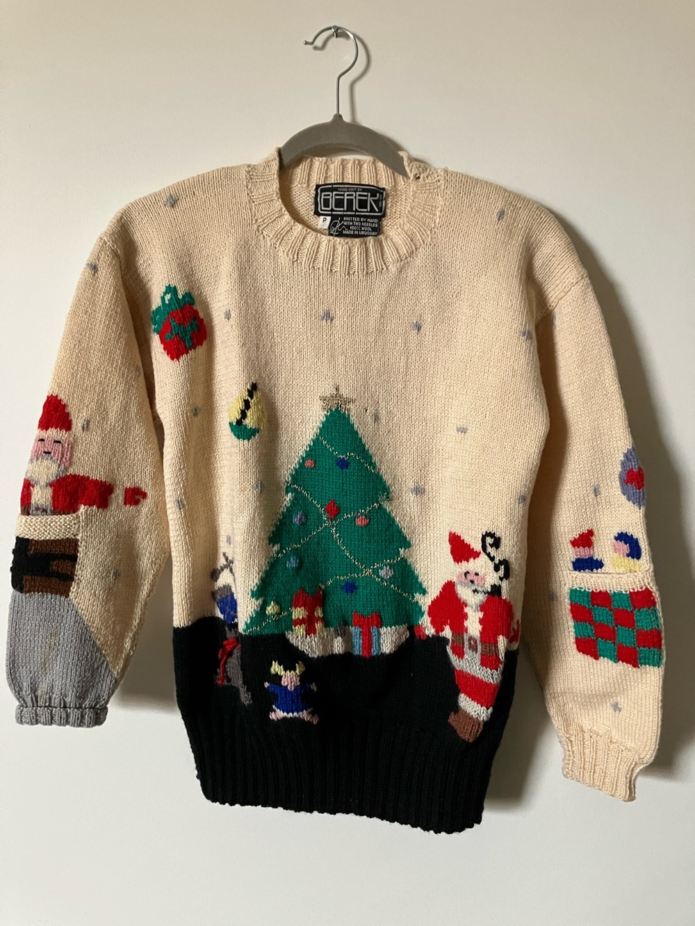Berek Beige Christmas Tree Knit Sweater - Men